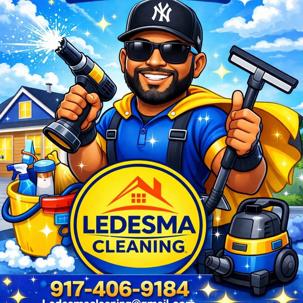 Professional cleaning crew at work